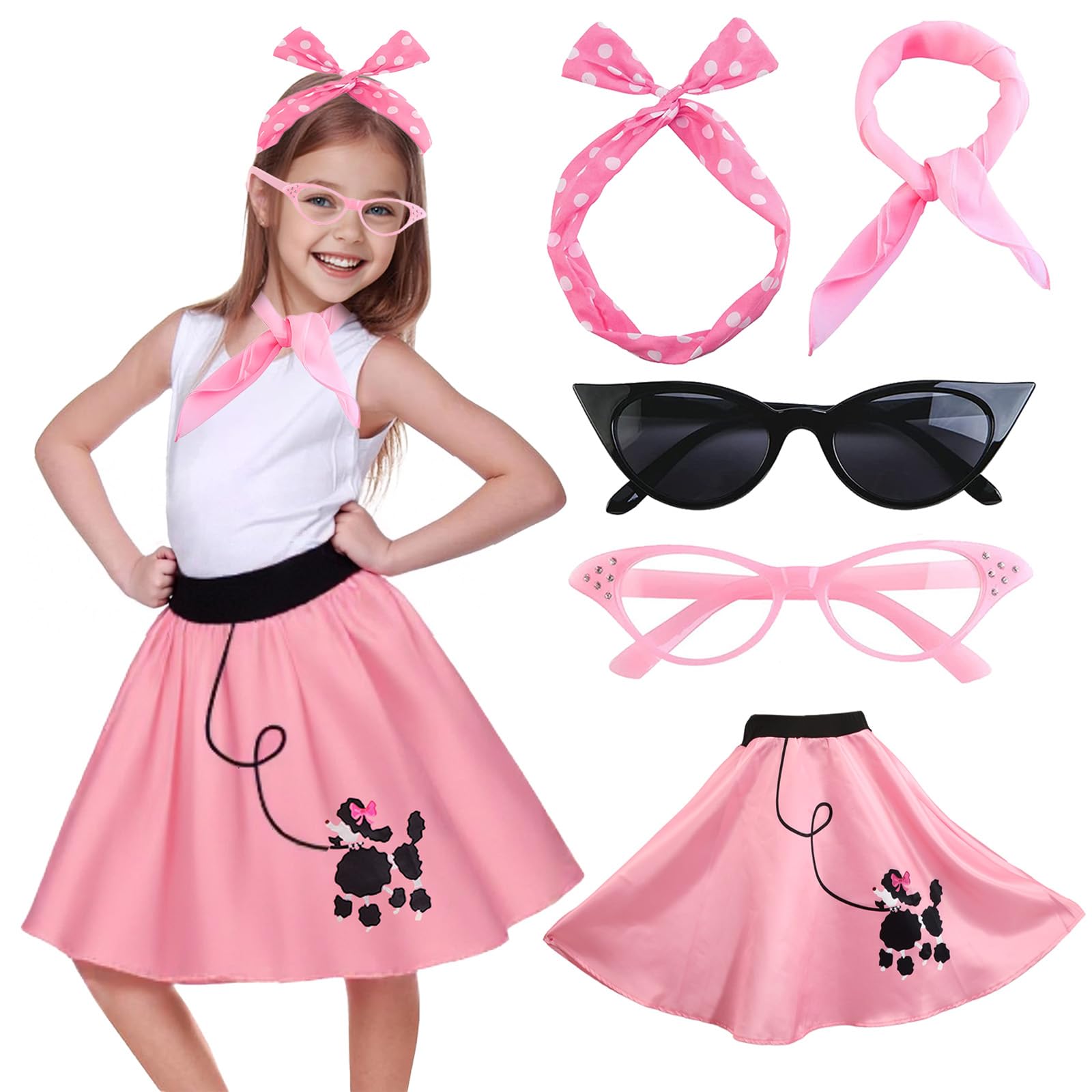 Women'S Accessories In The 1950S - Girls Poodle Skirts 50s Sock Hop