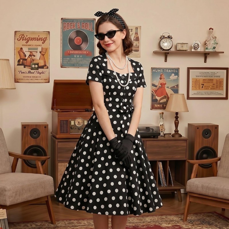 1950s Elegant Vintage Dresses  - Women'S Accessories In The 1950S 评论和价格