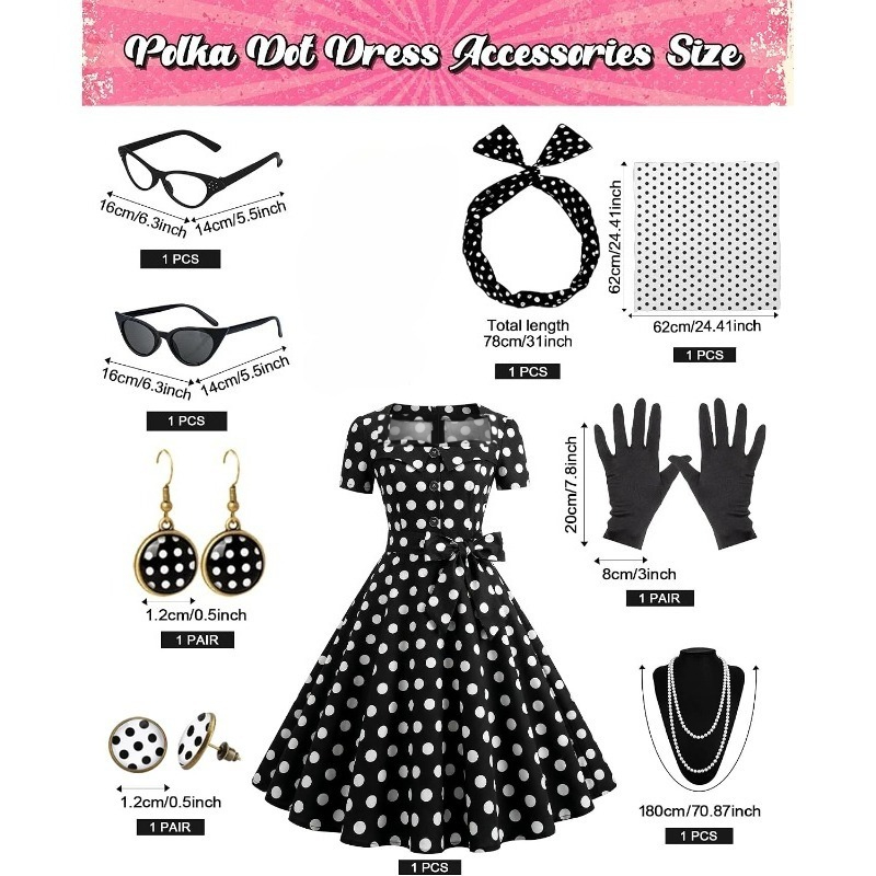 1950s Elegant Vintage Dresses  - Women'S Accessories In The 1950S 评论和价格