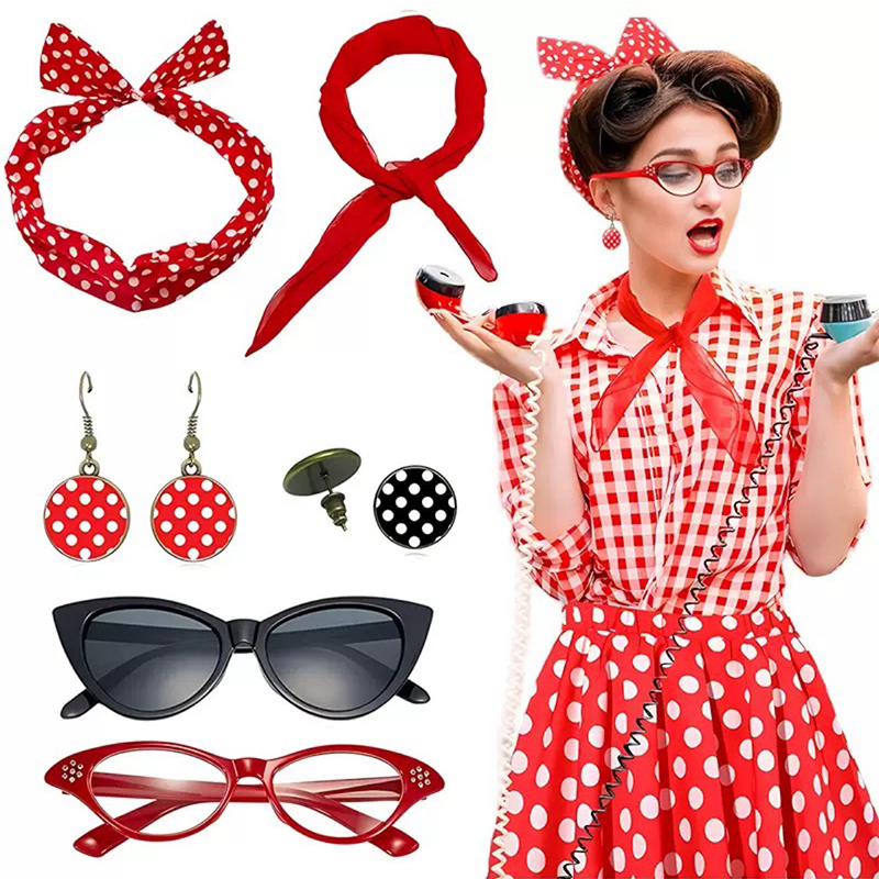 1950s Fancy Dress Costume Acce - Women'S Accessories In The 1950S 评论和价格