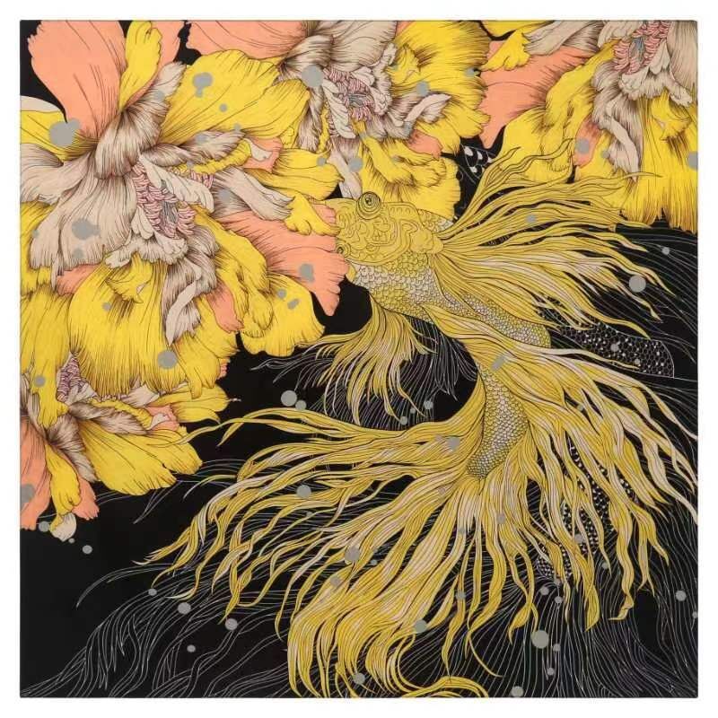 130CM*130CM Silk Scarf Women L - Silk Scarf Square 评论和价格