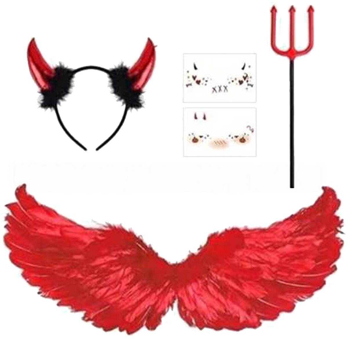Halloween Cosplay Red Devil He - Women'S Red Accessories 评论和价格