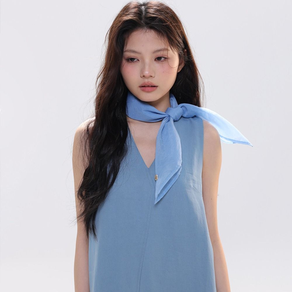 Retro Solid Color Small Square - Silk Scarf Square 评论和价格