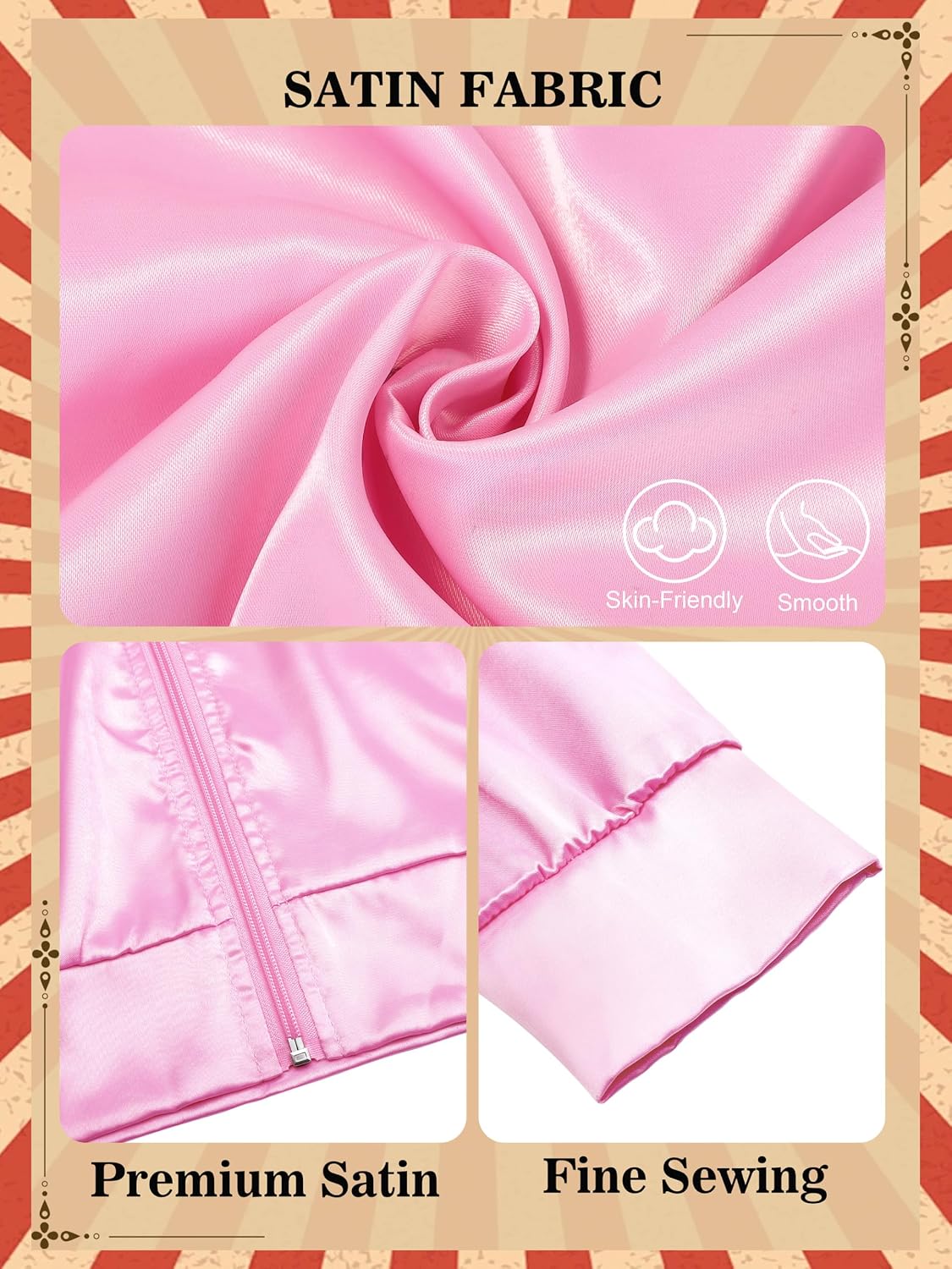 1950s Pink Satin Jacket with N - Women'S Accessories In The 1950S 评论和价格