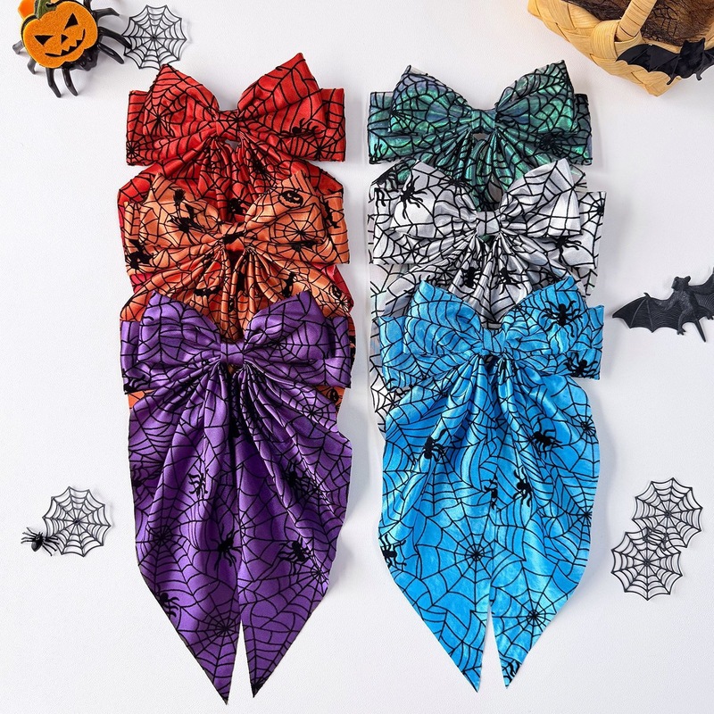 Halloween Spider Web Bow Hair  - Women'S Emo Accessories 评论和价格